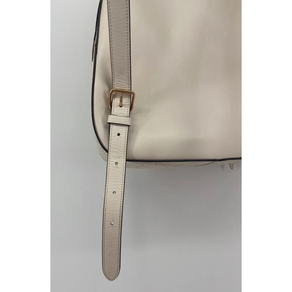 Coach Jordyn Backpack Chalk White Perforated Signature Leather Bag F72645